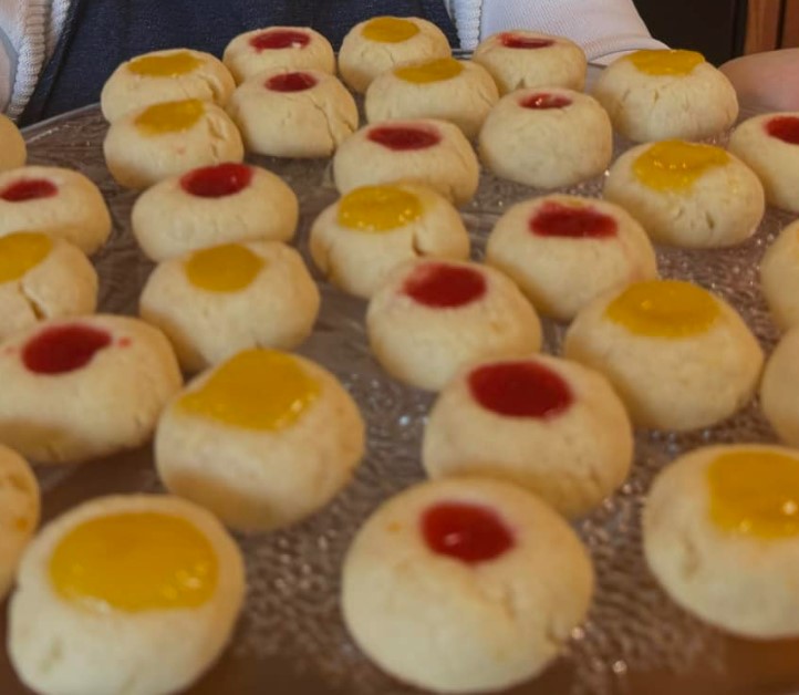 Biscotti con le impronte di pollice