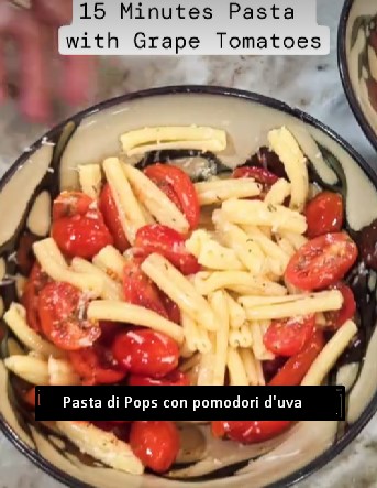 Pasta con pomodori d'uva